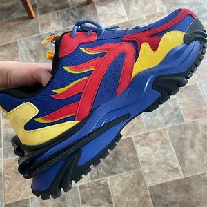Javi Achieve Multicolor Sneakers in Red/Blue/Yellow - Men’s Size 12